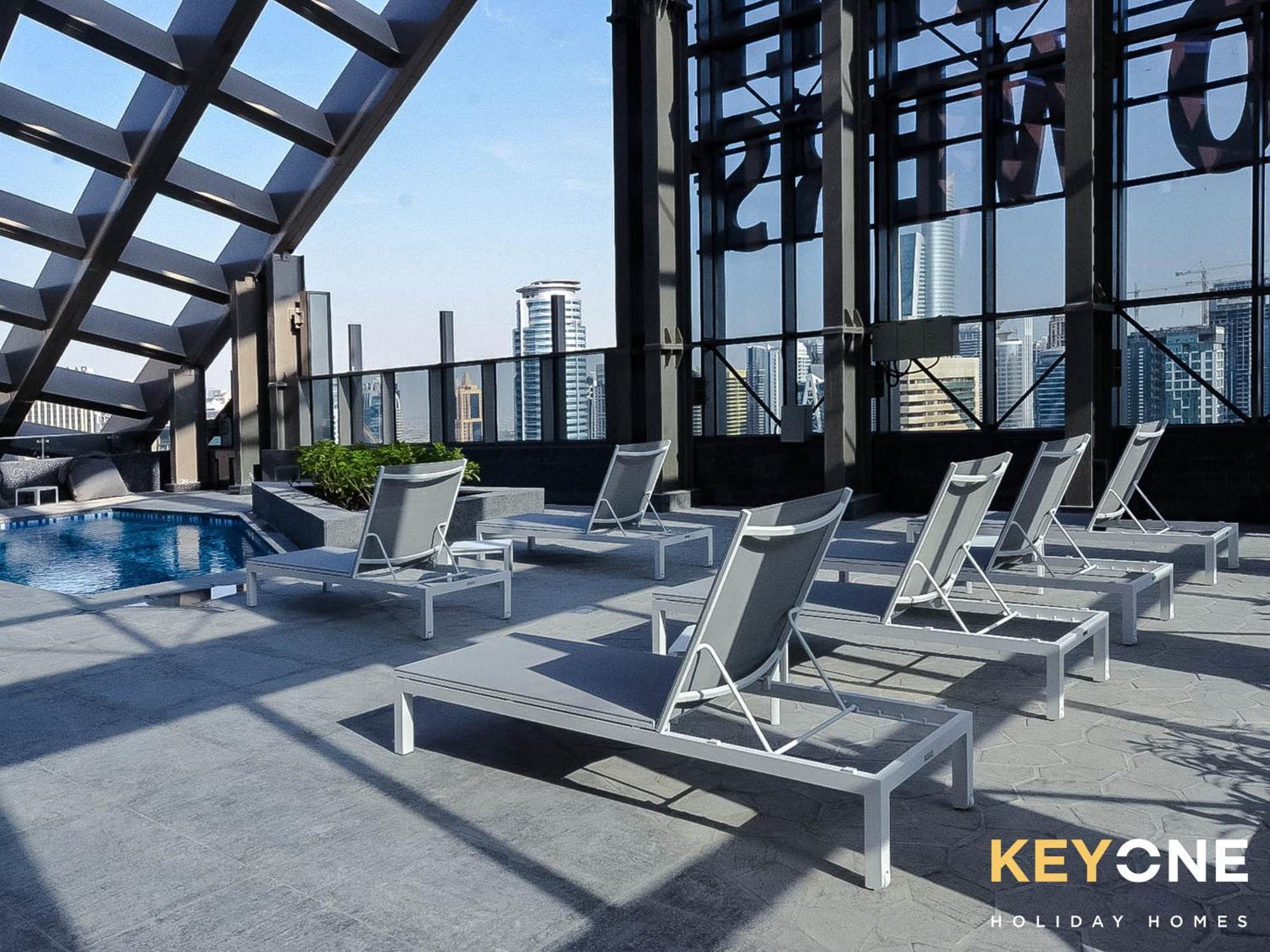 Sophisticated One Bedroom With Full Marina View Dubaj Kültér fotó