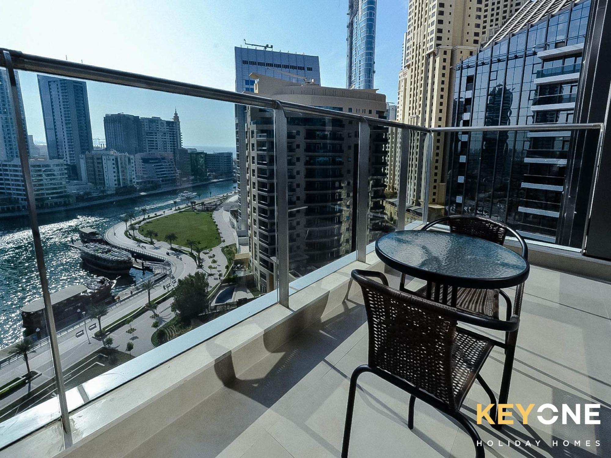 Sophisticated One Bedroom With Full Marina View Dubaj Kültér fotó